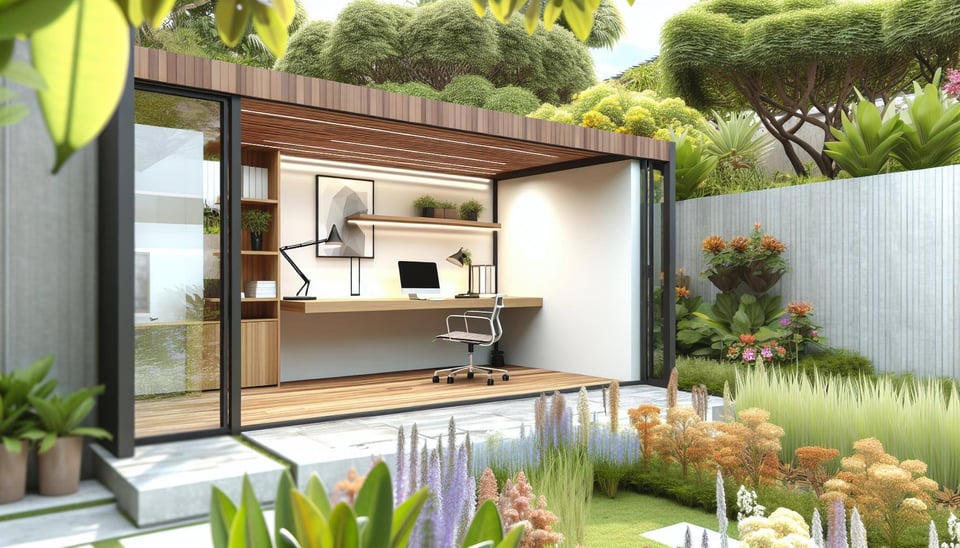 modern garden home office